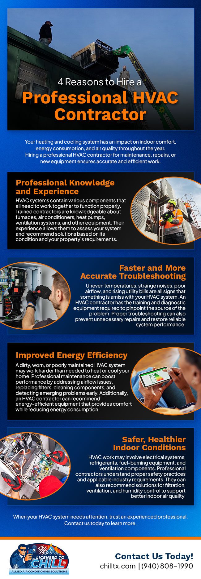 4 Reasons to Hire a Professional HVAC Contractor [infographic]